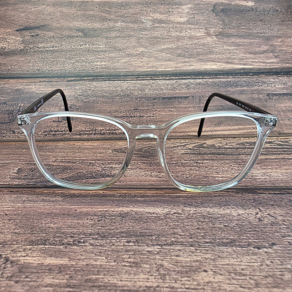 Ray-Ban RB 5387 5629 Clear Black Square Eyeglass Frames 54-18-150